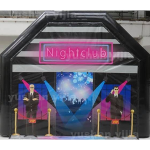 Disco Light N Fog Machine Black <span class=keywords><strong>Cube</strong></span> Blow up Bar Tent Club nocturno inflable Tienda de fiesta inflable portátil - Product Image 3