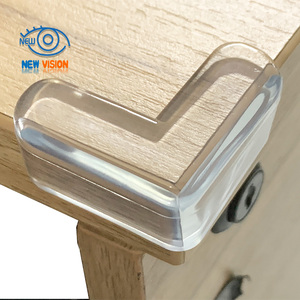 Adesivo morbido PVC trasparente Anti-collisione protezioni di plastica bordo angolo di protezione protettore per neonati - Product Image 1