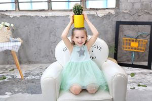 Hot sale children tulle skirt SUMMER children dress for girls baby clothes - Product Image 6
