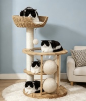 Tour d'escalade pour chat de luxe, très populaire et très vendue, accessoires modernes pour animaux de compagnie, structure d'escalade pour chat
