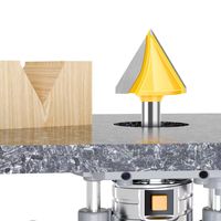 Fraise à face en carbure HRC65 à 2 dents multi-hélices, revêtement brillant, pour le travail du bois, CNC, ODM, OEM