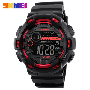 Montres à quartz pour hommes <span class=keywords><strong>SKMEI</strong></span> <span class=keywords><strong>1243</strong></span>, prêtes à l'emploi, haut de gamme, dernières nouveautés, étanches, vente directe d'usine, meilleur prix, avec bracelet en silicone - Product Image 2