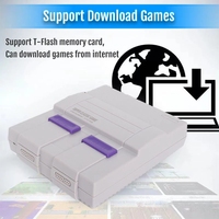 Console de jeu vidéo rétro SNES avec 821 jeux intégrés, sortie HD, connexion filaire, jeux téléchargeables - Cadeau