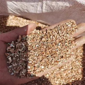 Vermiculite 3-6mm/4-8mm Expand Gold Silver Vermiculite For Fire-Resistant Paint Insulation