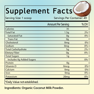 OEM/ODM Hot Selling Organic Coconut Milk Powder, Support Energy,Dairy Free Creamer for Coffee, Tea, Smoothies, Baking & Curry - Product Image 2