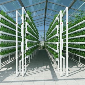 Hochwertiges großes vertikales PVC-Kanal-Hydroponik-NFT-System Innen-NFT-Hydroponik-Pflanz system für die Gewächshaus zucht - Product Image 1