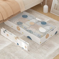 Boîte de rangement de blanchisserie sous le lit anti-poussière de grande capacité de rectangle de haute qualité