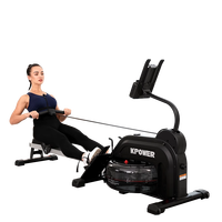 Mesin Dayung Magnetik Kanglejia Lipat Tenang Layar LCD HD Ramah Lingkungan Tahan Lama Warna Dapat Disesuaikan untuk Gym Rumah