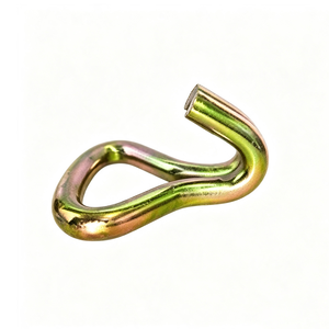 ตะขอเกี่ยวลวดคู่แบบเหล็กกล้าคาร์บอนชุบสังกะสีเหลือง ยี่ห้อ Double J Hook จากเวียดนาม สำหรับสายรัดสินค้าแบบ Ratchet - Product Image 1