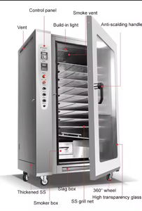 Fumoir commercial Fumoir à viande électrique Viande de <span class=keywords><strong>poisson</strong></span> chaude et froide Four à fumer Machine Machine à viande sèche - Product Image 5