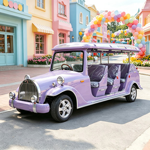 ZOWN Coche Clásico Eléctrico Pequeño Personalizable de Baja Velocidad para Turismo, Carrito de Paseo para Jardín y Parque - Product Image 1
