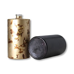 Bouteille de parfum Chine Vente en gros Vaporisateur d'ambiance givré personnalisé Bouteille de parfum ronde Platine Or 100ml - Product Image 4