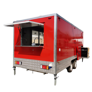Remolque de catering al aire libre totalmente equipado, máquina de palomitas de maíz y helados personalizada con café para servicios de aperitivos y perritos calientes - Product Image 6