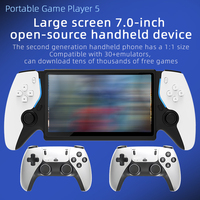 Console de jeu portable haute définition de 7 pouces - Résolution 1024x600, plus de 30 émulateurs pris en charge