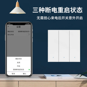 Interruptor Inteligente WiFi Estándar Europeo, Control por Voz Alexa, Interruptor de Pared 220V AC IP33, Negro, Blanco, Dorado, Gris - Product Image 5