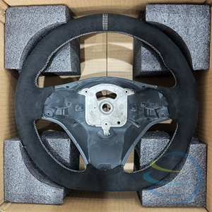 Volante Riscaldato in Finta Pelle Scamosciata per Interni Auto <span class=keywords><strong>BMW</strong></span> Serie E: E90 328i, E60, E46, E87, E92, M3, E39, X5 E70, X6 E71 - Product Image 5