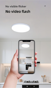 Modern Round & Square <b>Frameless</b> Surface Mount LED Light No <b>Frame</b> Ceiling Light Ultra Thin Commercial Office Indoor Mall - Product Image 6
