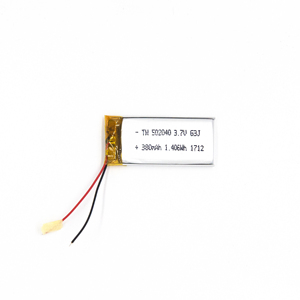 OEM ODM kökenli fabrika toptan 502040 3.7V 380mAh polimer şarj edilebilir lityum iyon batarya - Product Image 1