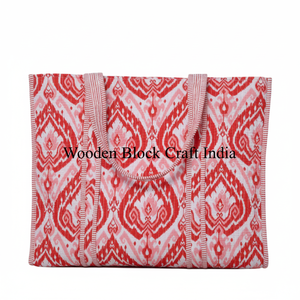 Bolsa de Mano Acolchada con Estampado Floral Vintage 100% Algodón al por Mayor, Bolsa con Cierre Abierto para Mujer, Logotipo Personalizado, Invierno, Primavera, Verano - Product Image 1