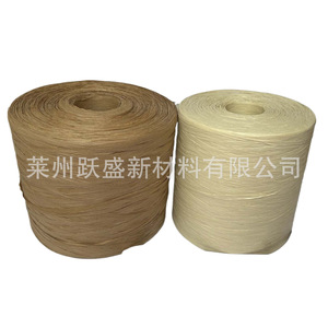 Fil à tisser en raphia de papier, fil à tisser en raphia de papier en paquet coloré, fil à crocheter en raphia de papier pour chapeaux, fil plat en papier - Product Image 1
