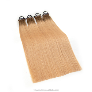 Extensiones de Cabello Humano Virgen 100% con Orificios, Extensiones de Cabello Butterfly XO con Trama y Orificios, Doble Trama, Puntas Gruesas - Product Image 4