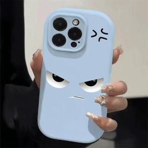 Le nouvel étui de téléphone est livré avec des emojis mignons pour iPhone 16 Matériau en silicone pour iPhone 15 Coque de téléphone antichute pour iPhone 14 - Product Image 5