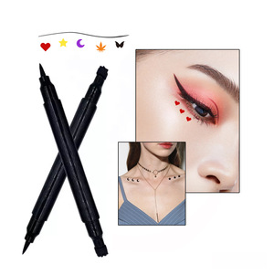 Private Label Double Head impermeabile <span class=keywords><strong>Eyeliner</strong></span> timbro <span class=keywords><strong>a</strong></span> <span class=keywords><strong>lunga</strong></span> durata timbro liquido penna per <span class=keywords><strong>Eyeliner</strong></span> colorato - Product Image 5