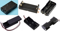 3V 2 AA 2AAA En Plastique Support De Batterie avec couvercle interrupteur/fil/broches/connecteur jst/9v snap