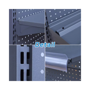 Scaffalatura per supermercato regolabile in metallo leggero e plastica - Product Image 2