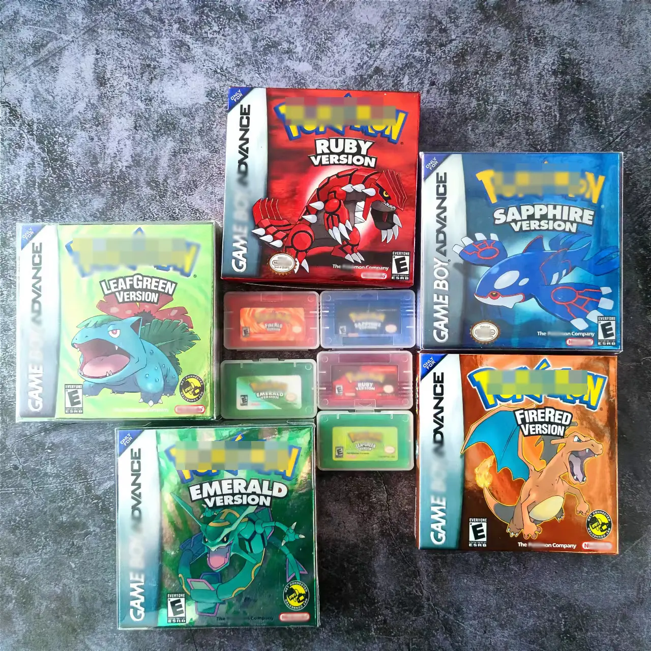 Jeu vidéo 5 couleurs NTSC/version USA, jeu pokémon pour garçons Advance pour gba avec boîte