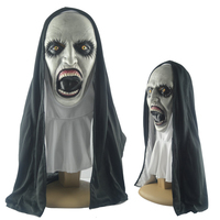 Masques de nonne Soul Summoner pour Halloween, masques de maquillage d'horreur, accessoires de farce, couvre-chefs d'horreur, nonne