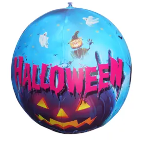 Halloween Ballon Enge Pompoen Premium Pvc Halloween Feestdecoraties Led Ballon