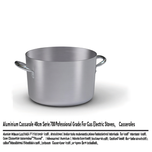 Casserole en aluminium (40cm) PROFESSIONNELLE SÉRIE 7000 Argent naturel 7020 40 - Product Image 2