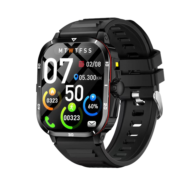 Rugged H25 Athletic Smartwatch 2.01 Inch Large Screen Wireless Calling Heart Rate Step Tracker OEM ODM Factory Services