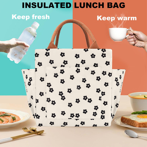 Sacs à déjeuner mignons et réutilisables, boîte à lunch isotherme de grande capacité, sac isotherme réutilisable pour le travail/le pique-nique/les voyages - Product Image 3