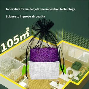 Boule <span class=keywords><strong>de</strong></span> purification rapide à la nanotechnologie noire et violette pour éliminer le formaldéhyde, permanganate <span class=keywords><strong>de</strong></span> <span class=keywords><strong>potassium</strong></span>, <span class=keywords><strong>oxyde</strong></span> d'aluminium pour la maison - Product Image 1