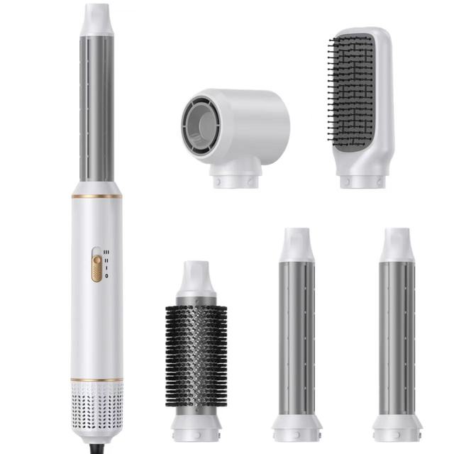 5 in 1 Hot Air Brush Automatic Air Curler Negative Ion Hair Dryer Straightener Volumizer Coanda Effect Salon Hair Styling Tool