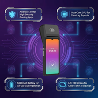 Terminal de paiement intelligent Android 13 (TK10) haute vitesse pour jeux de compétences avec scanner 2MP/5MP, 2 Go de RAM, 4G/WiFi/Bluetooth/NFC USB