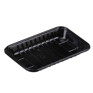 Disposable Stackable Supermarket Seal Packaging Plastic Food Trays For Meat