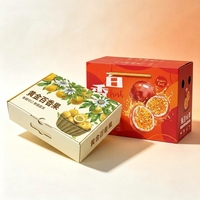 Boîte d'expédition en carton ondulé personnalisée pour fruits tropicaux, avec couvercle et base ventilés, emballage kraft en gros pour fruits tropicaux