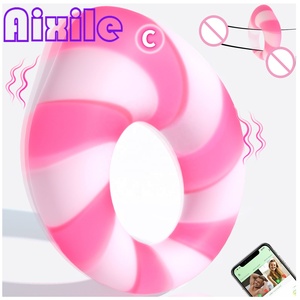 Anillo Vibrador para Pene <span class=keywords><strong>con</strong></span> Estimulador de Erección Masculina, Anillo Vibrador de Silicona Líquida Suave, Juguetes Sexuales para Parejas, <span class=keywords><strong>Hombres</strong></span> y Adultos - Product Image 1