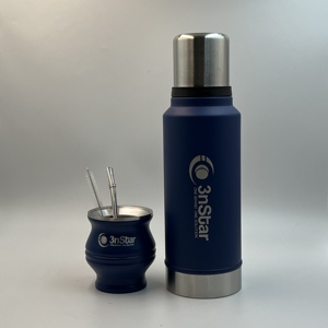 El juego de calabaza Ekocian <span class=keywords><strong>Mate</strong></span> incluye té de acero inoxidable de doble pared <span class=keywords><strong>Yerba</strong></span> <span class=keywords><strong>Mate</strong></span> Cup Tea Shaper set Bombilla cepillo de limpieza de pajitas - Product Image 5