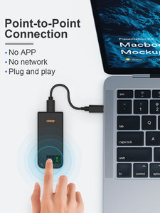 ชุดขยายสัญญาณไร้สาย 100M 5.8Ghz แบบ USB-C 1080P สำหรับโทรศัพท์ กล้อง ทีวีดิจิตอล ไปยังแล็ปท็อป คอมพิวเตอร์ hd mi เครื่องส่งและรับสัญญาณไร้สาย - Product Image 4