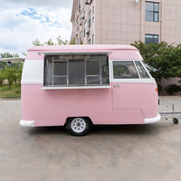 Vintage remorque alimentaire camions de crème glacée panier fourgon alimentaire électrique à vendre camion de nourriture traiter hot-dog