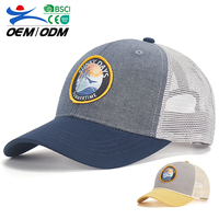 Gorra de Béisbol Unisex de Malla de Algodón de Alta Calidad Personalizada al por Mayor con Logotipo de Parche, Gorra Deportiva para Exteriores para Verano y Primavera