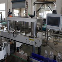 Machine d'étiquetage adhésif pour bouteilles et canettes rondes, étiqueteuse pour bouteilles rondes, machine d'emballage et d'étiquetage haute vitesse