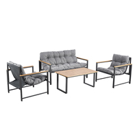 Canapé d'extérieur en rotin pour cour et terrasse, ensemble de canapé et table basse créative, mobilier de jardin en rotin