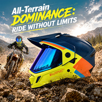Casque de moto tout-terrain certifié DOT pour hommes, équipement personnalisé OEM ODM disponible en gros