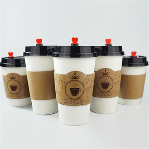 Stampa Logo personalizzato Carta Kraft Carta Ondulata Tazza di Caffè Manica - Product Image 4