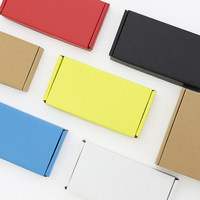 Customized Recycled Matte Black Printing Corrugated Cardboard Carton Mailer Shipping Mail Box